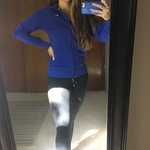 Size small Nike zip up, royal blue